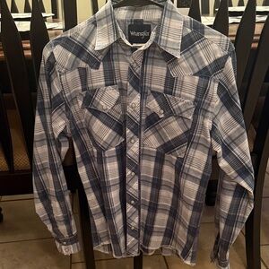 Boys Wrangler button down / pearl snap shirt
